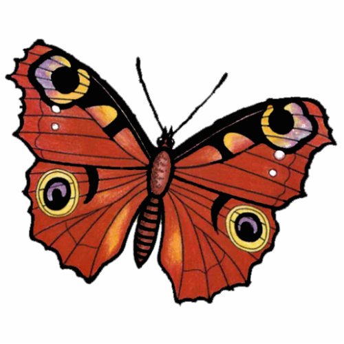 Pretty Vivid Monarch Butterfly Statuette
