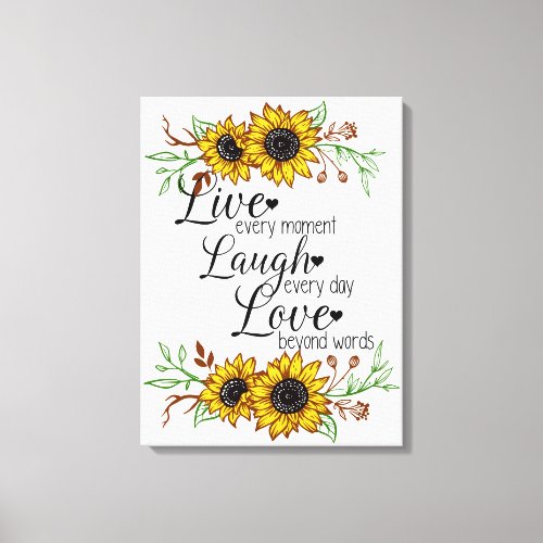Pretty Wall Decor Live Laugh Love Sunflowers