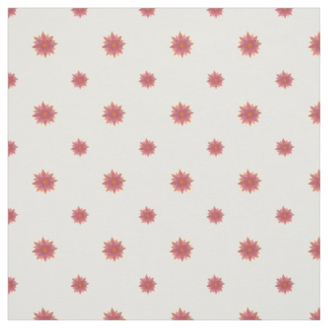 Pretty Water Lilies Polka Dots Custom Fabric (Swatch)