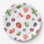 Pretty Watercolor Berry Pattern Paper Plates