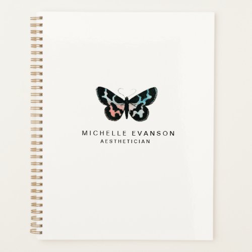 Pretty Watercolor Butterfly Logo Minimalist Planner