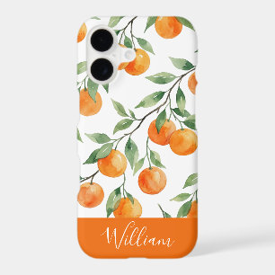 Pretty Watercolor,Citrus Personalize Pattern iPhone 17 Case