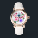 Pretty Watercolor Floral Bouquet Watch<br><div class="desc">Pretty watercolor floral art.</div>