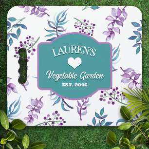 Pretty Watercolor Floral Garden Kneeling Cushion