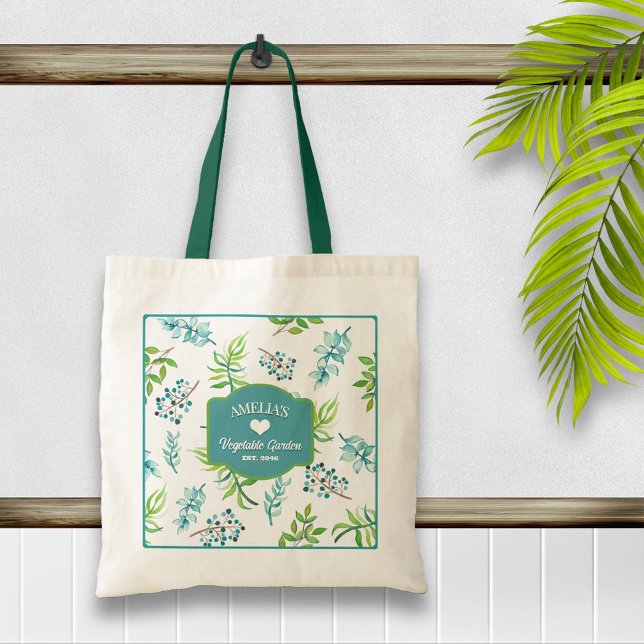Pretty Watercolor Floral Garden Tote Bag (Creator Uploaded)