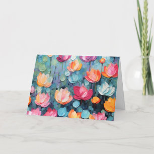Pretty Watercolor Floral Note Card