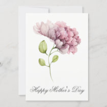 Pretty Watercolor Florals Mothers Day Card