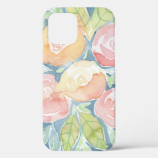 Pretty Watercolor Flowers  Case-Mate iPhone Case (Back)