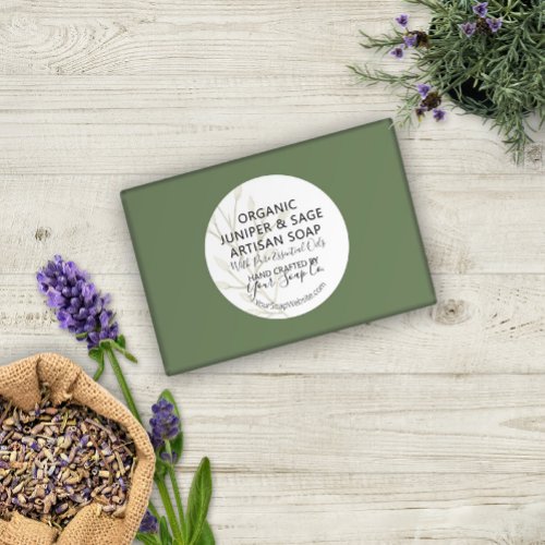 Pretty Watercolor Greenery Handmade Soap Labels