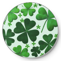 PRETTY WATERCOLOR IRISH CELTIC SHAMROCKS