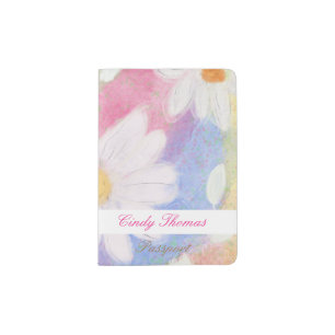 Pretty Watercolor Passport Cover