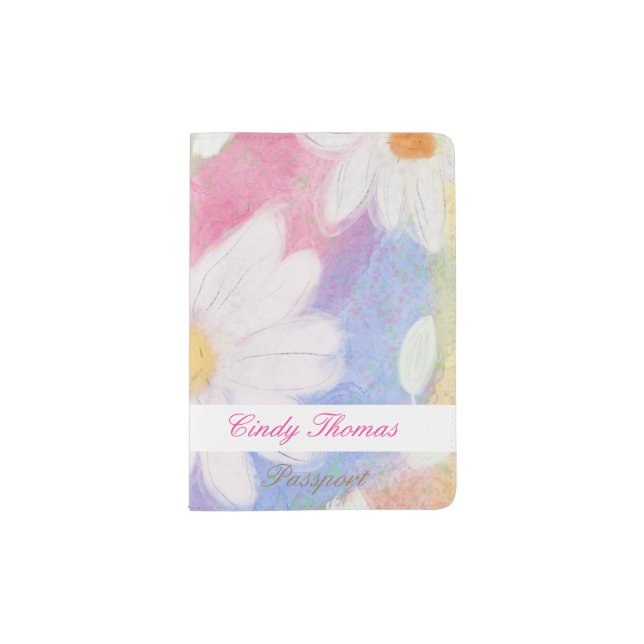 Pretty Watercolor Passport Cover (Front)