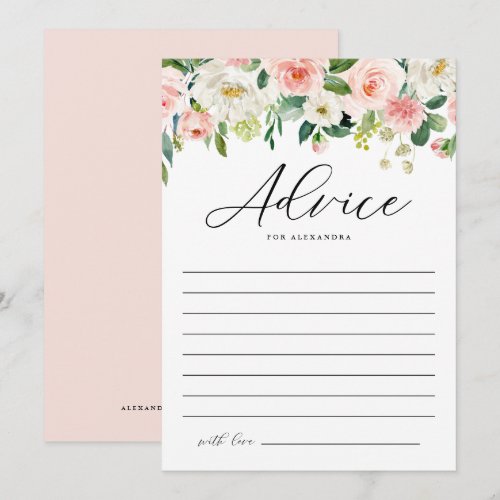 Pretty Watercolor Spring Flowers Bridal Shower