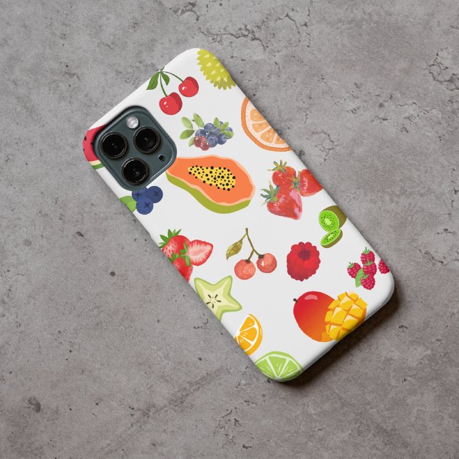 Pretty Watercolor Summer Fruits Pattern  Case-Mate iPhone Case (Creator Uploaded)