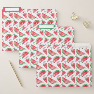 Pretty Watercolor Watermelon File Folder