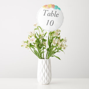 Pretty Watercolors Wedding Table Balloon