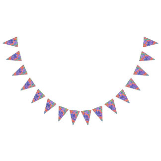 Pretty Watercolour Floral Party Bunting Bunting Flags