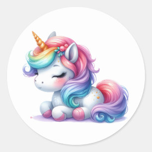 Pretty Watercolour Unicorn Stickers