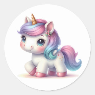 Pretty Watercolour Unicorn Stickers