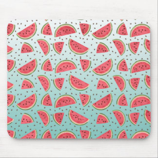 Pretty watermelon slices and seeds pattern mouse pad