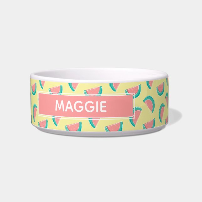 Pretty Watermelons Summer Pattern Bowl (Front)