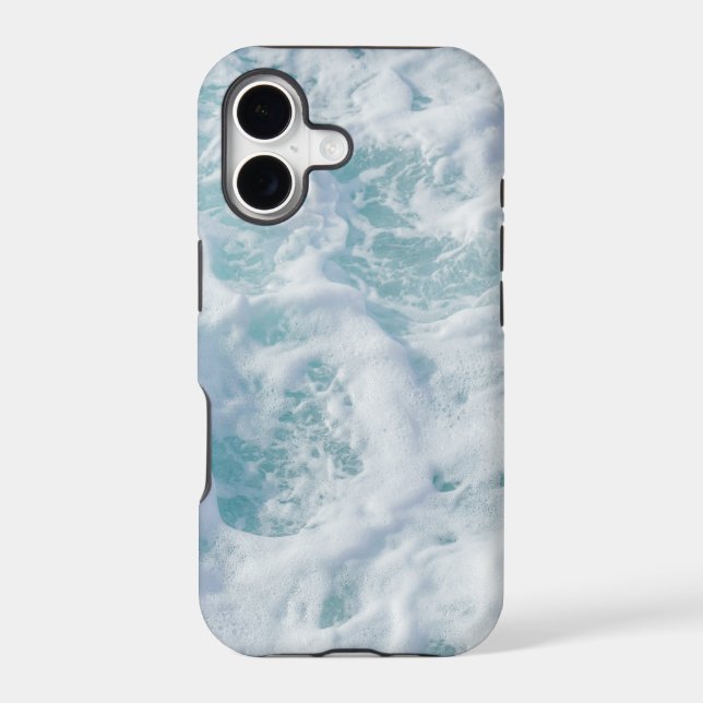 Pretty Waves Foam Iphone Case (Back)