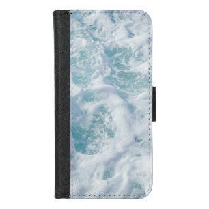 Pretty Waves Foam iPhone 8/7 Wallet Case