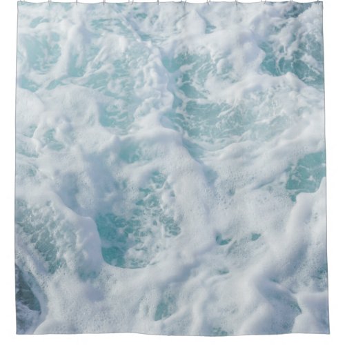 Pretty Waves Foam Shower Curtain