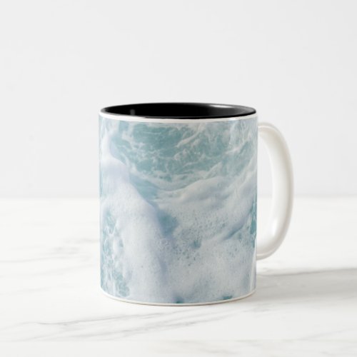 Pretty Waves Foam Two_Tone Coffee Mug