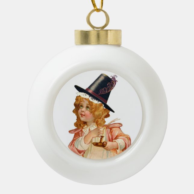 Pretty Welsh Girl Ornament (Front)
