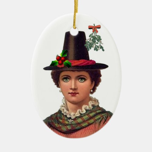 Pretty Welsh Girl Ornament