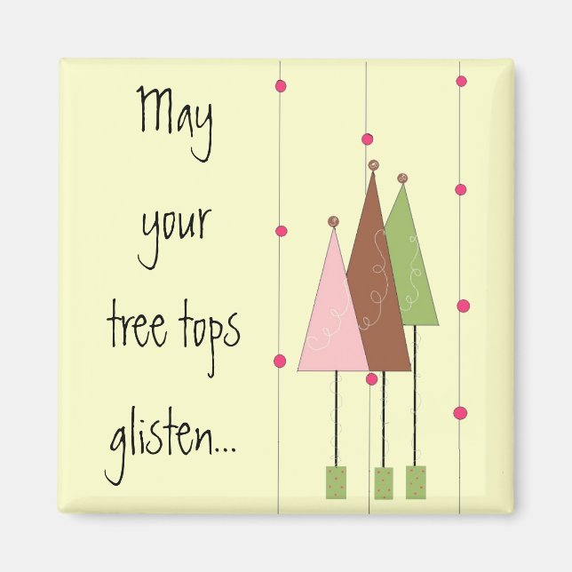 Pretty Whimsical Trees Magnet (Front)