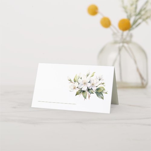 Pretty white apple blossom table name place card