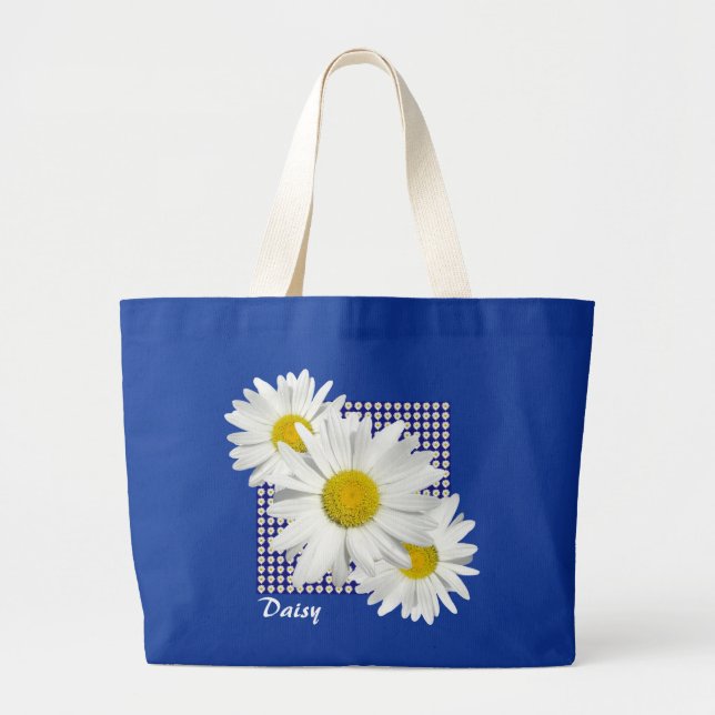 Pretty White Daisies Tote (Front)