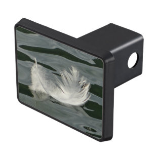 Pretty white feather hitch cover
