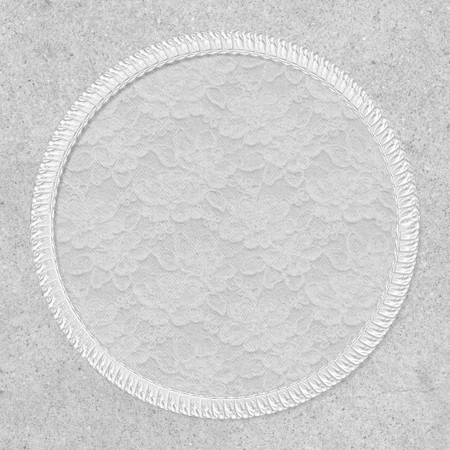 Pretty White Lace Look Delicate Patch (Front)