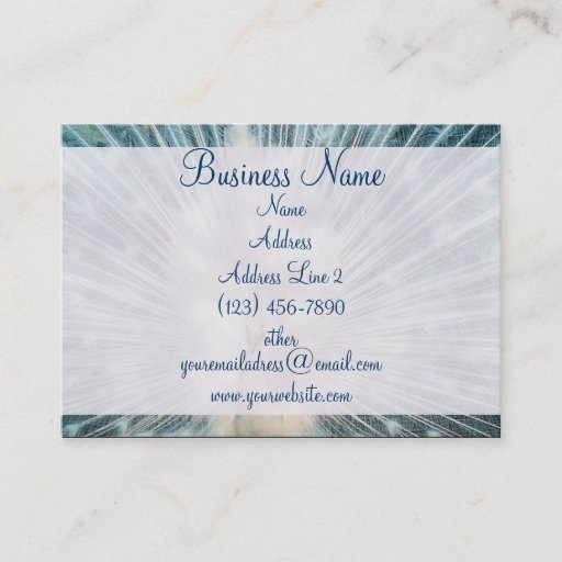 Customizable Pretty White Peacock  Business Cards