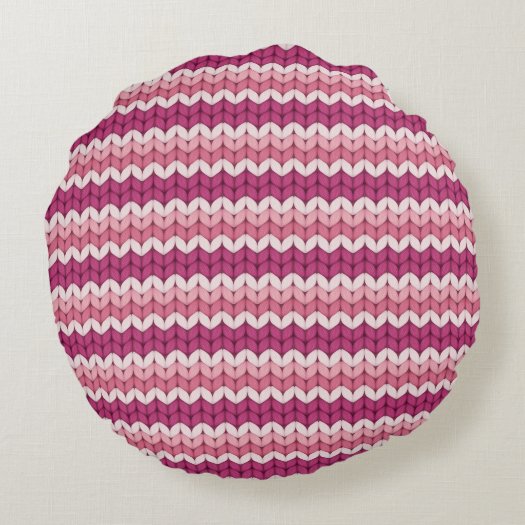 Pretty White Pink Knitting Design