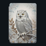 Pretty White Snowy Owl Winter iPad Mini Cover<br><div class="desc">Elevate your iPad Air protection while embracing the winter charm with our Pretty White Snowy Owl Winter iPad Air Cover. Meticulously crafted to fit your device seamlessly, this cover features a mesmerizing depiction of a white snowy owl in a serene winter setting. The combination of elegance and durability ensures your...</div>