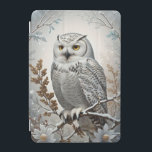 Pretty White Snowy Owl Winter iPad Mini Cover<br><div class="desc">Elevate your iPad Air protection while embracing the winter charm with our Pretty White Snowy Owl Winter iPad Air Cover. Meticulously crafted to fit your device seamlessly, this cover features a mesmerizing depiction of a white snowy owl in a serene winter setting. The combination of elegance and durability ensures your...</div>