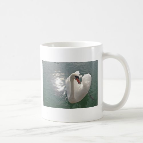 Pretty White Swan Coffee Mug