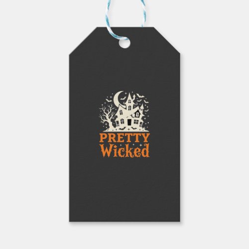 Pretty Wicked Halloween Haunted House_1 Gift Tags