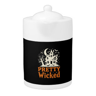 Pretty Wicked Halloween Haunted House_1 Teapot