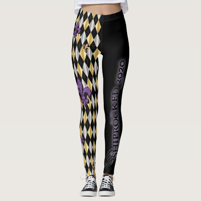Pretty Wicked Ladies Harlequin - ShipRocked 2020 Leggings (Front)