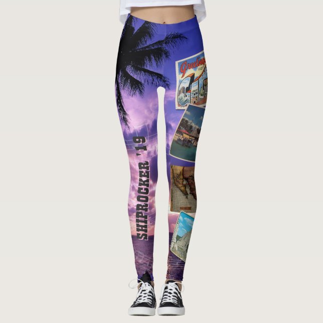 Pretty Wicked Ladies - Postcards Leggings (Front)