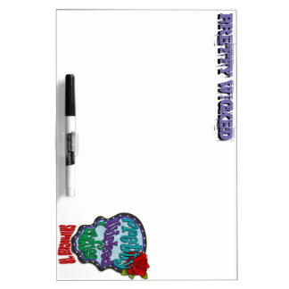 Pretty Wicked Ladies Sugar Skull White Board
