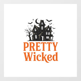 Pretty Wicked Vintage Halloween Haunted House Shir Floor Decals