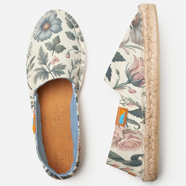 Pretty wildflower comfy flats "MAYLEA" by LMC© Espadrilles (Side)