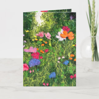 Pretty Wildflower Meadow greeting card