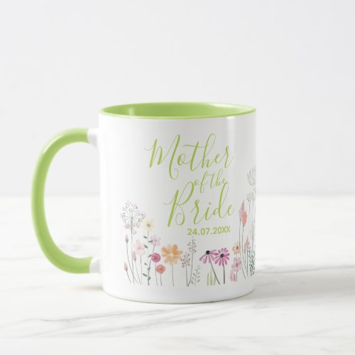 Pretty Wildflower Mother of the Bride Mug